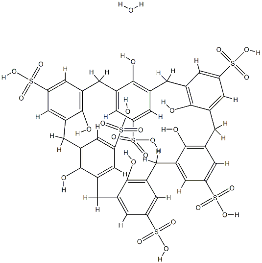 4-磺酸杯芳烃水合物 结构式