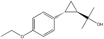 Cyclopropanemethanol, 2-(4-ethoxyphenyl)-alpha,alpha-dimethyl-, (1R,2R)-rel- (9CI) 结构式