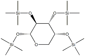 1-O,2-O,3-O,4-O-Tetrakis(trimethylsilyl)-α-D-arabinopyranose 结构式