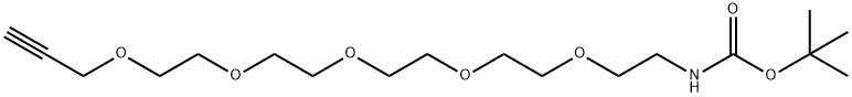t-Boc-N-Amido-PEG5-propargyl 结构式