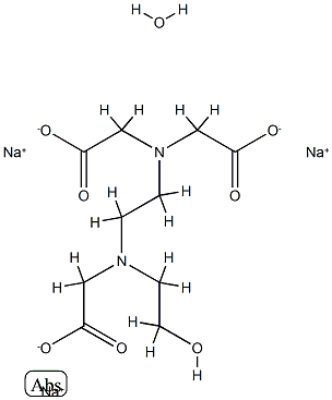 羟乙基二胺四乙酸三钠盐(HEDTA三钠) 结构式