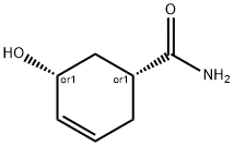 3-Cyclohexene-1-carboxamide,5-hydroxy-,(1R,5R)-rel-(9CI) 结构式