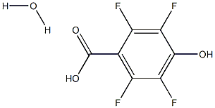 2,3,5,6-四氟-4-羟基苯甲酸 水合物 结构式
