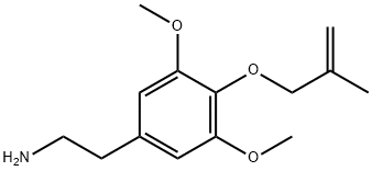 2-[3,5-DIMETHOXY-4-(2-METHYLPROP-2-ENOXY)PHENYL]ETHANAMINE 结构式