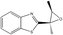 Benzothiazole, 2-[(2R,3R)-2,3-dimethyloxiranyl]-, rel-(-)- (9CI) 结构式