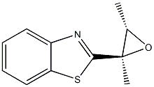 Benzothiazole, 2-[(2R,3S)-2,3-dimethyloxiranyl]-, rel-(+)- (9CI) 结构式
