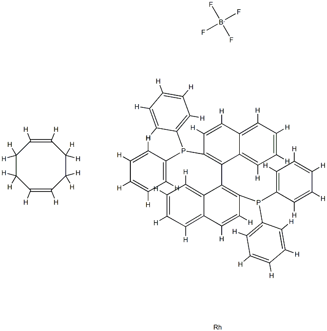 [RH COD (S)-BINAP]BF4, RH 11.2% 结构式