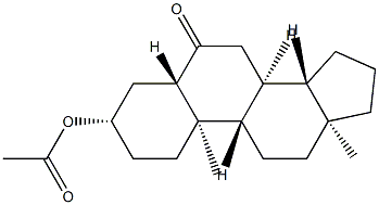 3β-(Acetyloxy)-5α-androstan-6-one 结构式