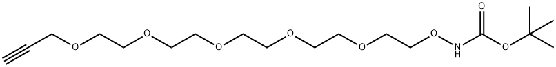 保护基团-氨基氧基-五聚乙二醇-丙炔 结构式
