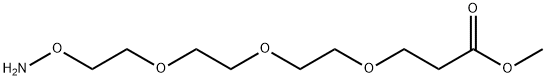 Aminooxy-PEG3-methyl ester 结构式
