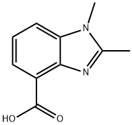 1H-Benzimidazole-4-carboxylicacid,1,2-dimethyl-(9CI) 结构式