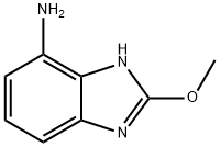 1H-Benzimidazol-4-amine,2-methoxy-(9CI) 结构式