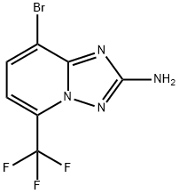 8-溴-5-(三氟甲基)-[1,2,4]三唑并[1,5-A]吡啶-2-胺 结构式