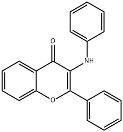 4H-1-Benzopyran-4-one,2-phenyl-3-(phenylamino)-(9CI) 结构式