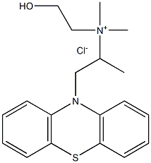 (2-hydroxyethyl)dimethyl[alpha-methyl-10H-phenothiazine-10-ethyl] chloride 结构式