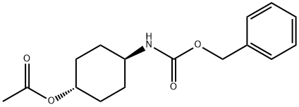 (1R,4R)-4-(((苄氧基)羰基)氨基)环己基醋酸盐 结构式