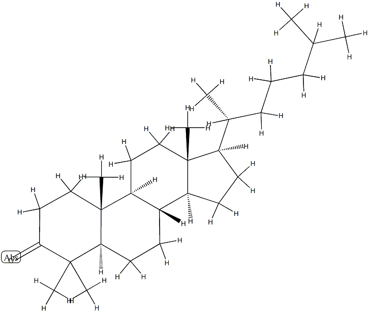 4,4-Dimethyl-5α-cholestan-3-one 结构式