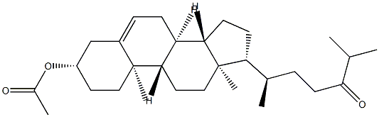 3β-(Acetoxy)-5α-cholest-5-en-24-one 结构式