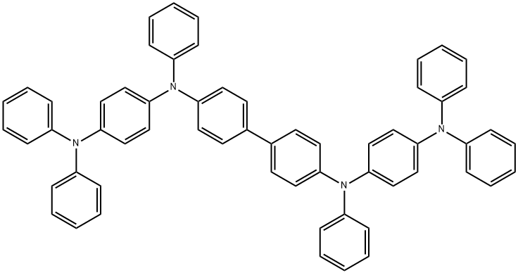 N4,N4'-二[4-(二苯基胺基)苯基]- N4,N4'-二苯基联苯二胺 结构式
