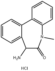 7-氨基-5-甲基-5H-二苯并[B,D]氮杂-6(7H) - 酮盐酸盐 结构式