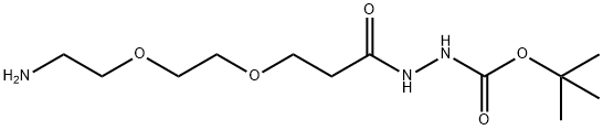 Amino-PEG2-t-Boc-hydrazide 结构式