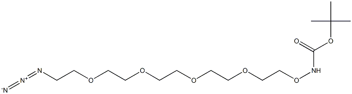 t-Boc-Aminooxy-PEG4-azide 结构式