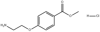 4-(2-氨基乙氧基)苯甲酸甲酯盐酸盐 结构式