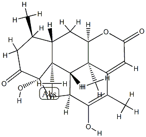 1α,11α-Epoxy-1,12-dihydroxypicrasa-12,14-diene-2,16-dione 结构式