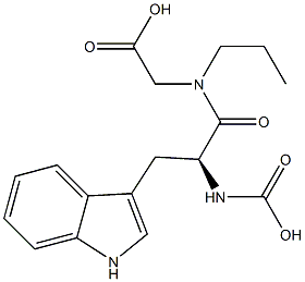 N-(Ethoxycarbonyl)-L-Trp-Gly-OMe 结构式