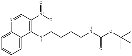 N4-(4-Boc-aminobutyl)-3-nitroqunoline-4-amine 结构式