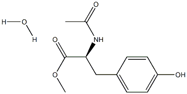 N-乙酰基-L-酪氨酸甲酯,水合物 (1:1) 结构式