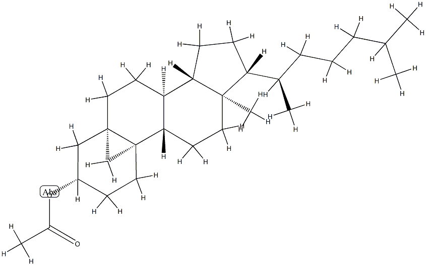 5,19-Cyclo-5β-cholestan-3β-ol acetate 结构式