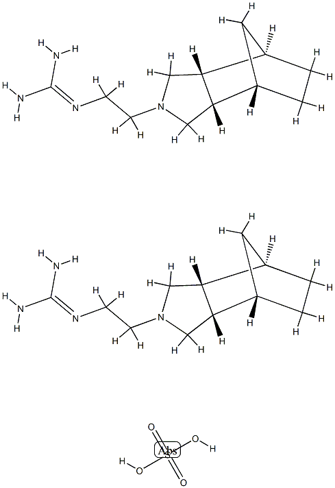 methanohexohydroisoindoline ethylguanidine hemisulfate 结构式