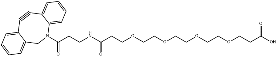 DBCO-PEG4-acid 结构式