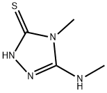 3H-1,2,4-Triazole-3-thione,2,4-dihydro-4-methyl-5-(methylamino)-(9CI) 结构式