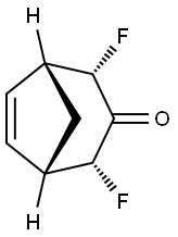 Bicyclo[3.2.1]oct-6-en-3-one, 2,4-difluoro-, (1R,2S,4R,5S)-rel- (9CI) 结构式