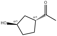 Ethanone, 1-[(1R,3R)-3-hydroxycyclopentyl]-, rel- (9CI) 结构式