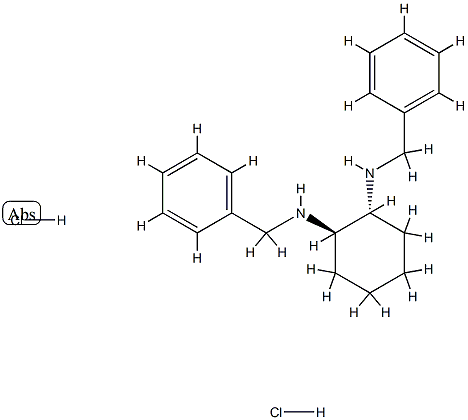 (1R,2R)-N,N'-双(苯甲基)-1,2-环己二胺盐酸盐 结构式