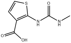 3-Thiophenecarboxylicacid,2-[[(methylamino)carbonyl]amino]-(9CI) 结构式