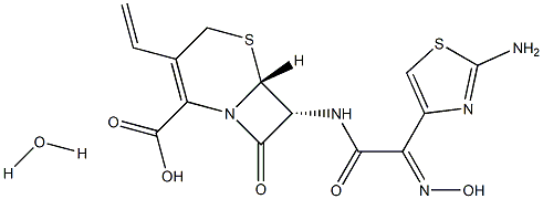 化合物 CEFDINIR MONOHYDRATE 结构式