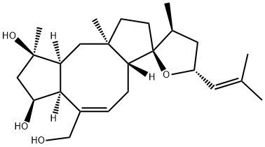 14,18-Epoxyophiobola-7,19-diene-3,5α,25-triol 结构式