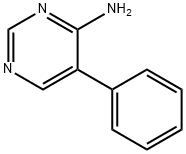 5-苯基嘧啶-4-胺 结构式