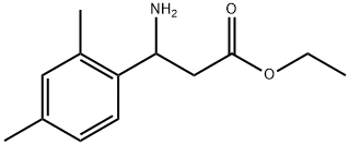 ethyl 3-amino-3-(2,4-dimethylphenyl)propanoate 结构式