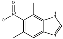 1H-Benzimidazole,4,6-dimethyl-5-nitro-(9CI) 结构式