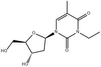N(3)-ethylthymidine 结构式