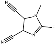 1H-Imidazole-4,5-dicarbonitrile,2-fluoro-4,5-dihydro-1-methyl-(9CI) 结构式
