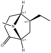 8-Azabicyclo[3.2.1]octan-2-one,6-ethyl-8-methyl-,(1R,5R,6S)-rel-(9CI) 结构式