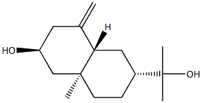 (2R,8aβ)-Decahydro-6β-hydroxy-α,α,4aα-trimethyl-8-methylene-2-naphthalenemethanol 结构式