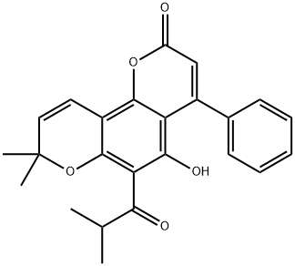 Mammea A/AB cyclo F 结构式