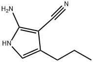 1H-Pyrrole-3-carbonitrile,2-amino-4-propyl-(9CI) 结构式